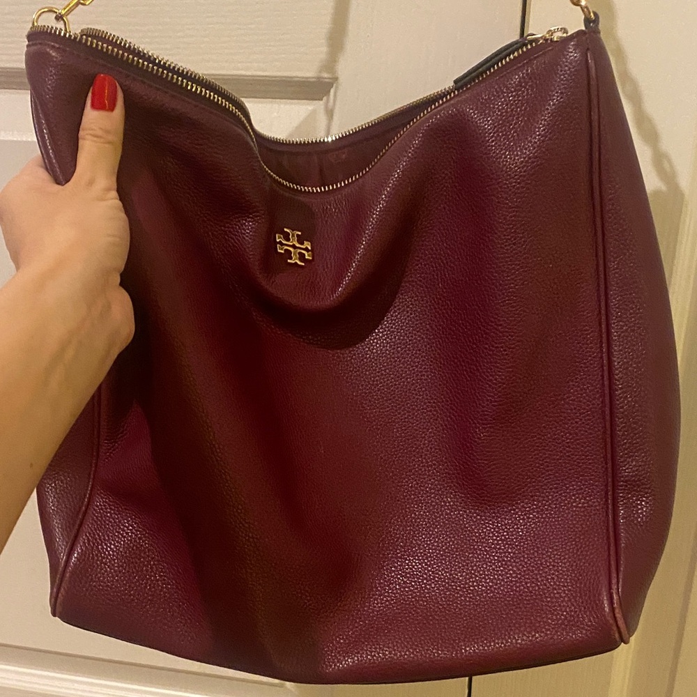 Tory Burch Deep Red Hobo Bag - Picture 2 of 3